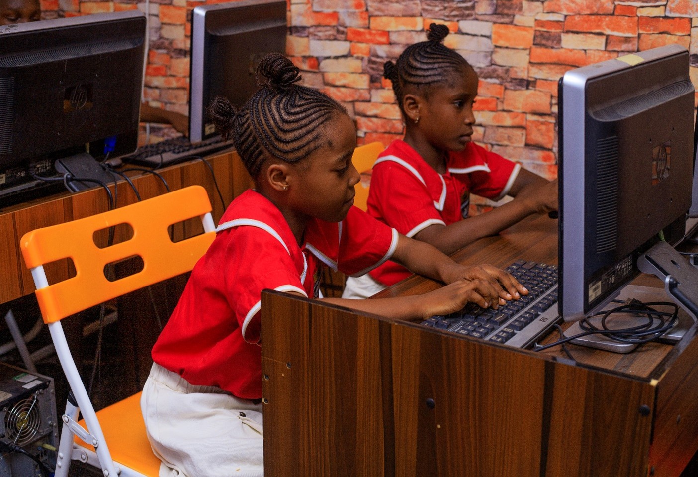 Learners on ICT Training